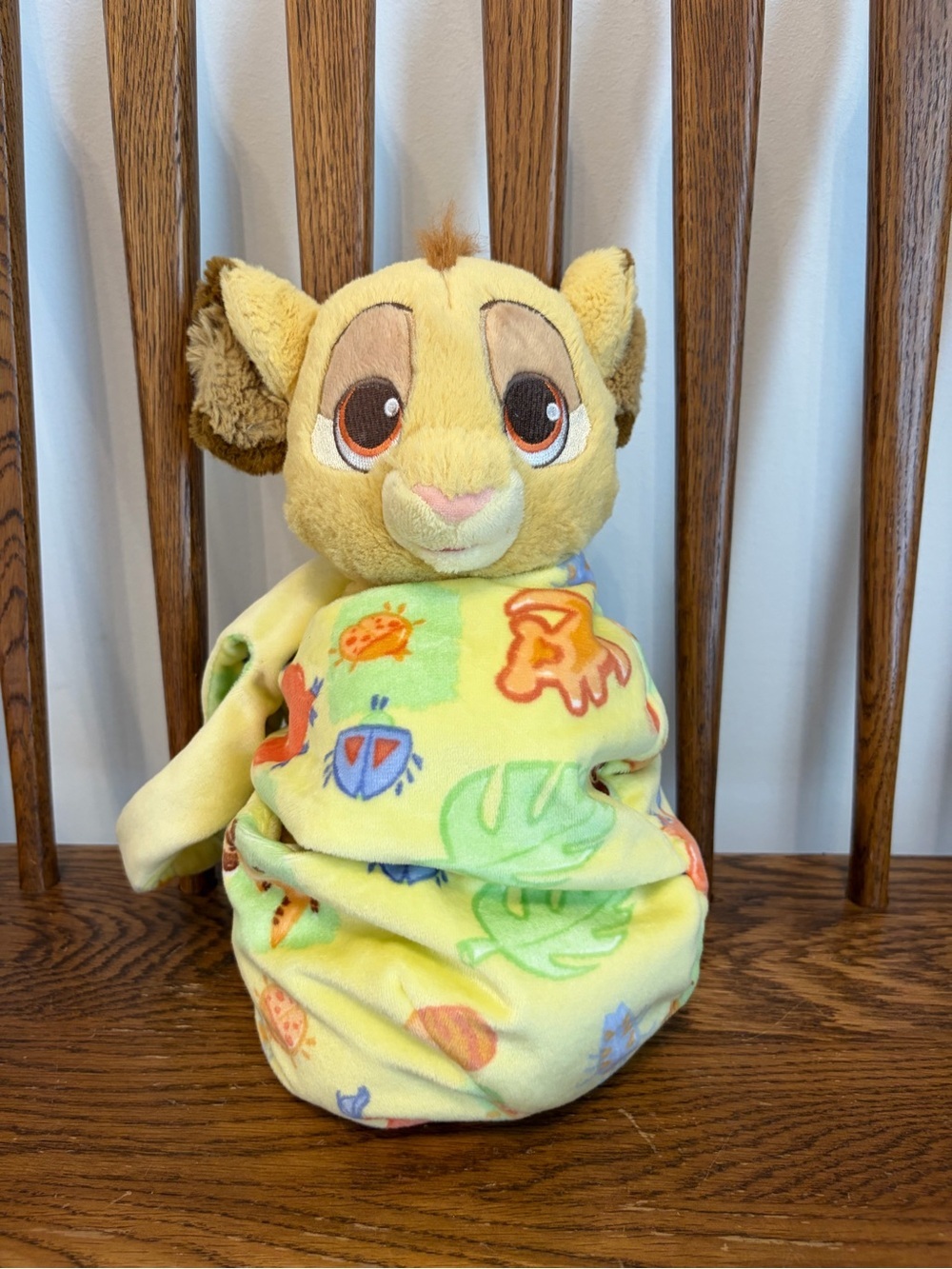 Disney Parks Disney Babies Baby Simba Plush Swaddle Blanket The Lion King 10”
